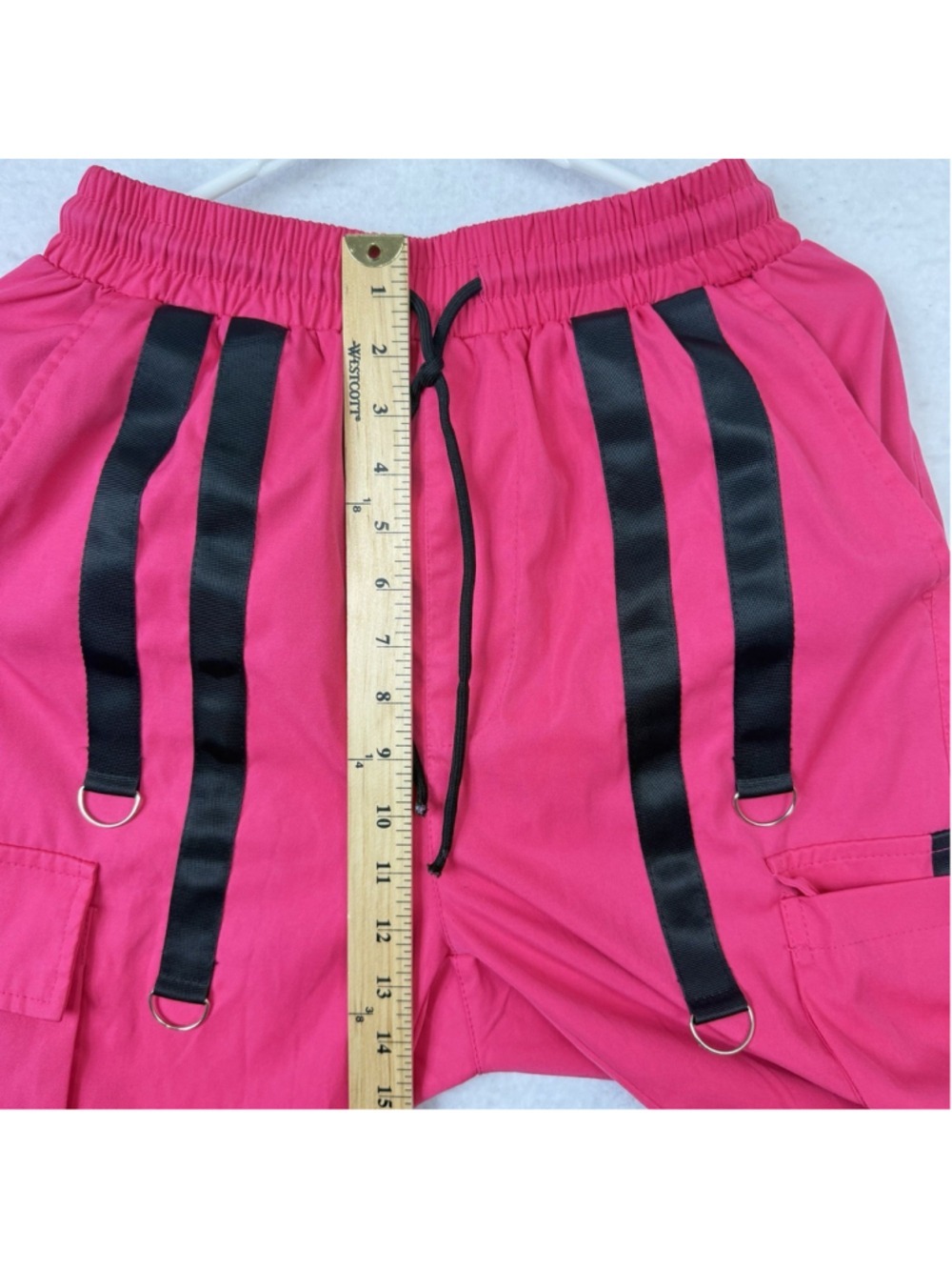 Manfinity Fitness Cargo Pants Hot Pink Harem Dance Pants Women's Small Zumba - Picture 8 of 10